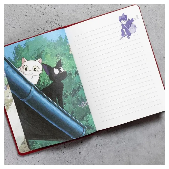 Maison Ghibli Carnets Et Cahiers|Carnet feutrine Jiji - Kiki la petite sorcière