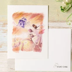 Maison Ghibli Cartes Postales Et Papier À Lettres|Carte de vœux aquarelle 24 x 15,8 cm Sauvetage - Le Château dans le c
