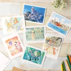Maison Ghibli Cartes Postales Et Papier À Lettres|Carte de vœux aquarelle 24 x 15,8 cm Hydravion - Porco Rosso