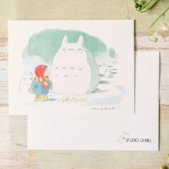 Maison Ghibli Cartes Postales Et Papier À Lettres|Carte de vœux aquarelle 24 x 15,8 cm Hiver - Mon Voisin Totoro