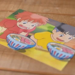 Maison Ghibli Cartes Postales Et Papier À Lettres|Carte Postale Ponyo & Sosuke ramen - Ponyo sur la falaise