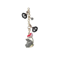 Maison Ghibli Straps|Chaînette Charms Totoro Gris & Fleur - Mon Voisin Totoro