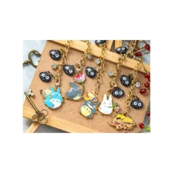 Maison Ghibli Straps|Chaînette Charms Totoro Gris & Fleur - Mon Voisin Totoro