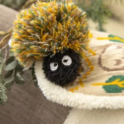 Maison Ghibli Textile|Écharpe à pompons Totoro & Noiraudes - Mon Voisin Totoro