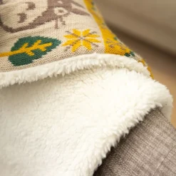 Maison Ghibli Textile|Écharpe à pompons Totoro & Noiraudes - Mon Voisin Totoro