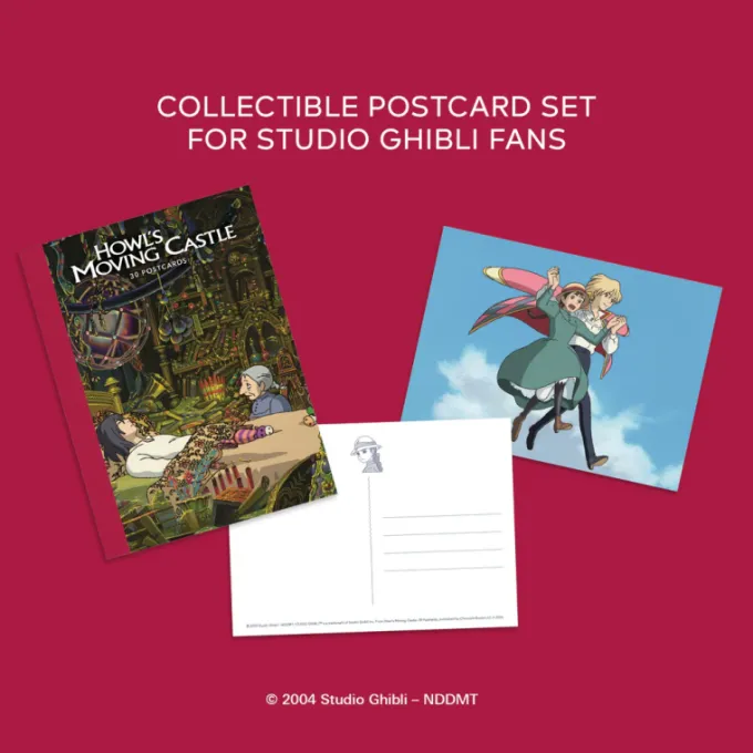 Maison Ghibli Cartes Postales Et Papier À Lettres|Collection 30 cartes postales - Le Château ambulant