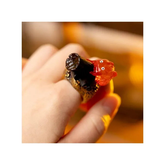 Maison Ghibli Figurines|Collection Calcifer 1 Bague Mystère - Le Château ambulant