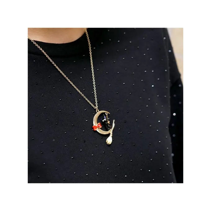 Maison Ghibli Bijoux|Collier Jiji Et La Lune - Kiki la petite sorcière