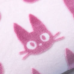 Maison Ghibli Mobilier|Coussin brique moiré Jiji silhouette   - Kiki la petite sorcière