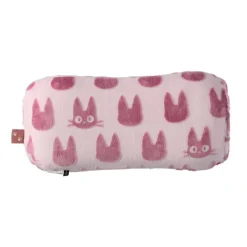 Maison Ghibli Mobilier|Coussin brique moiré Jiji silhouette   - Kiki la petite sorcière
