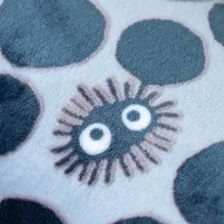 Maison Ghibli Mobilier|Coussin brique moiré Noiraude silhouette   - Mon Voisin Totoro