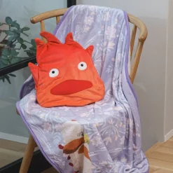 Maison Ghibli Linge De Maison|Couverture coussin Calcifer - Le Château ambulant