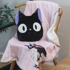 Maison Ghibli Linge De Maison|Couverture coussin Jiji - Kiki la petite sorcière