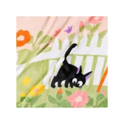 Maison Ghibli Linge De Maison|Couverture Jiji & Lily palissade 80x150 cm - Mon Voisin Totoro
