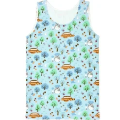 Maison Ghibli Textile|Débardeur À Motif Totoro Bleu Clair (Femme) - Mon Voisin Totoro