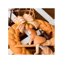Maison Ghibli Décoration|Décoration Kiki et Jiji Couronne de pain - Kiki la petite sorcière