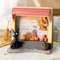 Maison Ghibli Décoration|Diorama Cadre Jiji Boulangerie - Kiki la petite sorcière