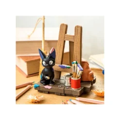 Maison Ghibli Décoration|Diorama Jiji Chevalet et calendrier - Kiki la petite sorcière