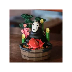 Maison Ghibli Décoration|Diorama No Face Bassine d’or et bambous - Le Voyage de Chihiro
