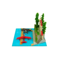 Maison Ghibli Loisirs Créatifs|Diorama papier Adriano & hydravion de chasse - Porco Rosso