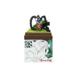 Maison Ghibli Loisirs Créatifs|Diorama papier Ashitaka en forêt - Princesse Mononoké