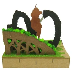 Maison Ghibli Loisirs Créatifs|Diorama papier Ashitaka en forêt - Princesse Mononoké