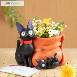 Maison Ghibli Décoration|Diorama Planter Jiji et sacoche - Kiki la petite sorcière