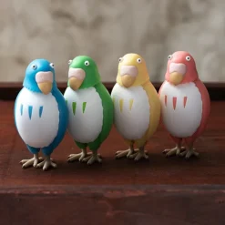 Maison Ghibli Jouets|Figurine Bobble head Perruche Rouge - Le Garçon et le Héron