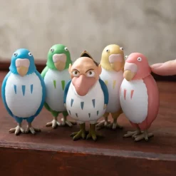 Maison Ghibli Jouets|Figurine Bobble head Perruche Jaune - Le Garçon et le Héron