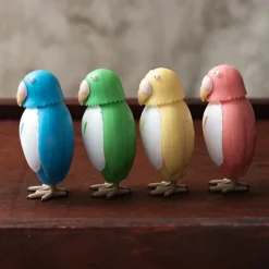 Maison Ghibli Jouets|Figurine Bobble head Perruche Bleue - Le Garçon et le Héron