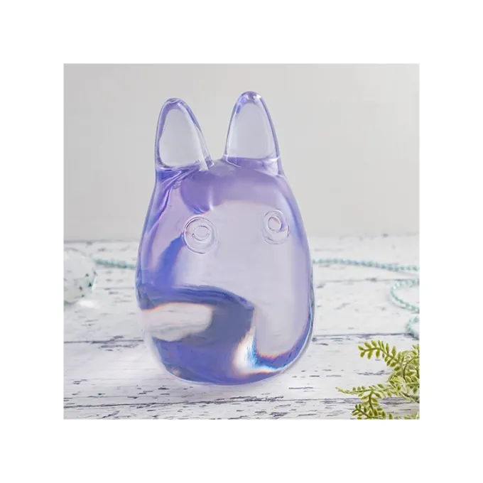 Maison Ghibli Statues|Figurine Cristal Pourpre Totoro Blanc - Mon Voisin Totoro
