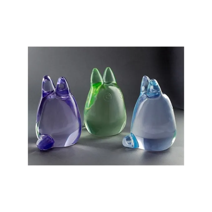 Maison Ghibli Statues|Figurine Cristal Vert Totoro Blanc - Mon Voisin Totoro