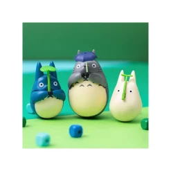 Maison Ghibli Jouets|Figurine Culbuto Totoro Blanc avec feuille - Mon Voisin Totoro