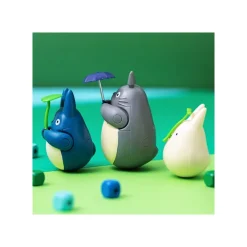 Maison Ghibli Jouets|Figurine Culbuto Totoro Blanc avec feuille - Mon Voisin Totoro