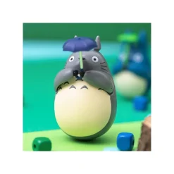 Maison Ghibli Jouets|Figurine Culbuto Totoro Gris Parapluie - Mon Voisin Totoro