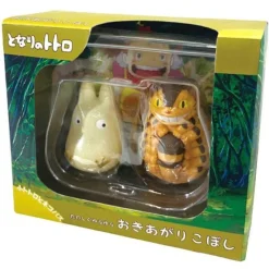 Maison Ghibli Jouets|Figurines Culbuto Totoro Blanc & Chatbus - Mon Voisin Totoro