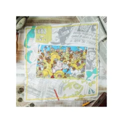 Maison Ghibli Textile|Foulard Photo souvenir 53x53cm - Porco Rosso