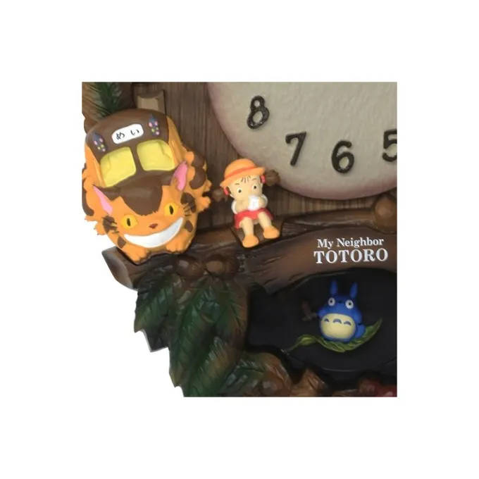 Maison Ghibli Décoration|Horloge à balancier Couronne de feuilles - Mon Voisin Totoro