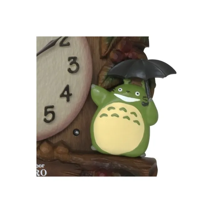 Maison Ghibli Décoration|Horloge à balancier Couronne de feuilles - Mon Voisin Totoro