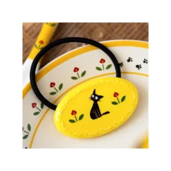 Maison Ghibli Accessoires|Élastique à cheveux fantaisie jaune Jiji - Kiki la petite sorcière