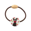 Maison Ghibli Accessoires|Élastique à Cheveux Jiji Cerise - Kiki la petite sorcière