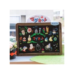Maison Ghibli Magnets|Magnet Personnage Totoro Blanc part en courant - Mon Voisin Totoro