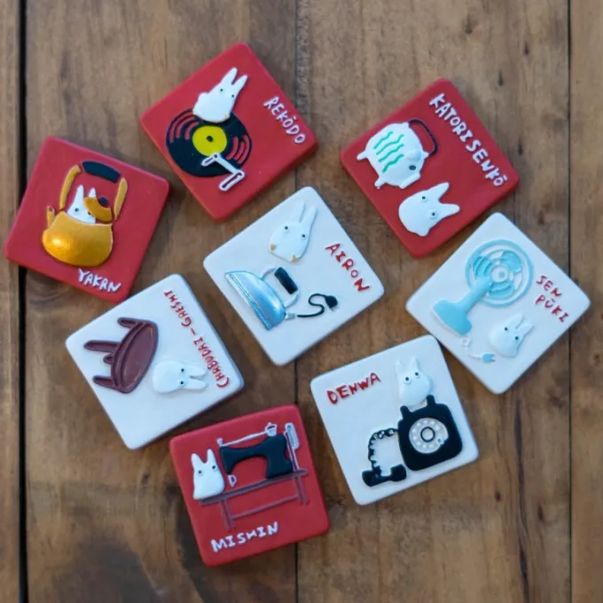 Maison Ghibli Magnets|Magnet Retro Totoro Blanc – Mon Voisin Totoro