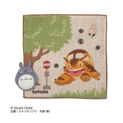Maison Ghibli Linge De Maison|Mini Serviette Arrêt de bus 25x25 cm - Mon Voisin Totoro
