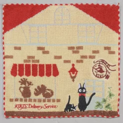 Maison Ghibli Linge De Maison|Mini Serviette Boulangerie de Kiki 25x25 cm - Kiki la petite sorcière