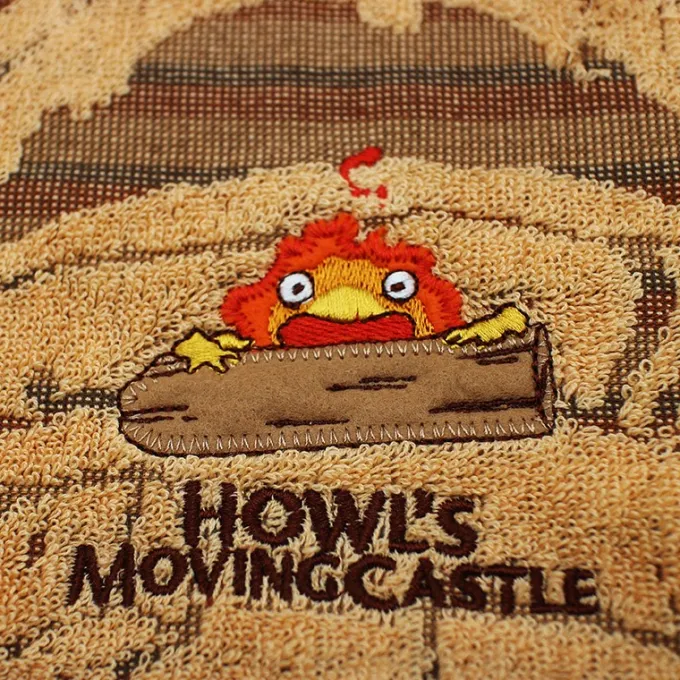 Maison Ghibli Linge De Maison|Mini Serviette Calcifer 25 x 25 cm - Le Château ambulant
