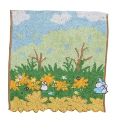 Maison Ghibli Linge De Maison|Mini Serviette Course Totoro bleu & blanc 25x25 cm - Mon Voisin Totor