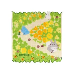 Maison Ghibli Linge De Maison|Mini Serviette Fleurs Jaunes 25x25 cm - Mon voisin Totoro