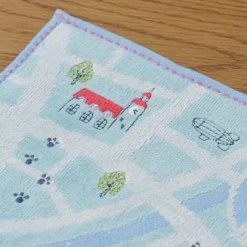 Maison Ghibli Linge De Maison|Mini Serviette Plan de la ville 25x25 cm - Kiki la petite sorcière