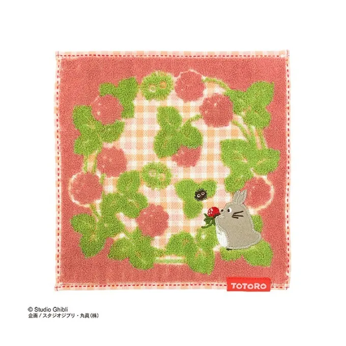 Maison Ghibli Linge De Maison|Mini Serviette rose Le préféré de la forêt - Mon Voisin Totoro 23×23